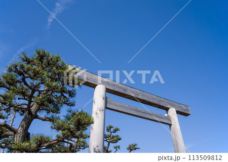 七里の渡跡・伊勢の国一の鳥居《三重県桑名市》 113509812