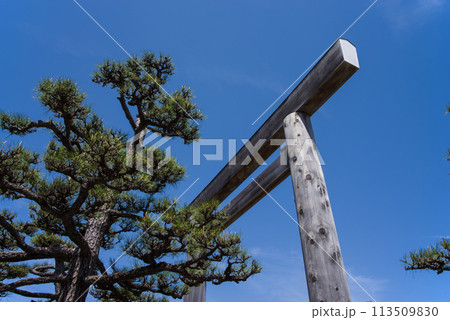七里の渡跡・伊勢の国一の鳥居《三重県桑名市》 113509830