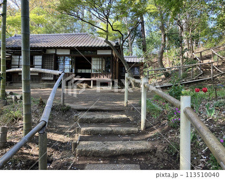 旧村川別荘 母屋の正面 春 旧村川別荘 母屋の正面 春 113510040