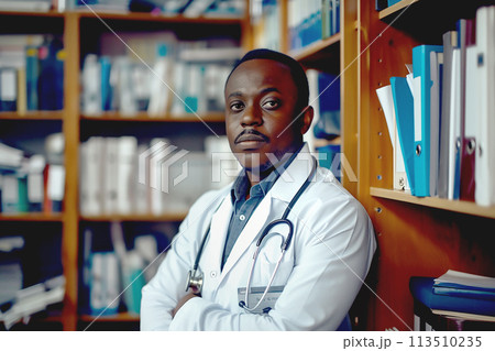 Doctor in a white medical coat Doctor in a white medical coat 113510235