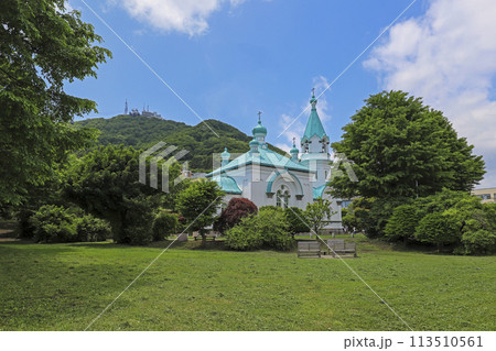 函館山の麓に位置する函館ハリストス正教会 函館山の麓に位置する函館ハリストス正教会 113510561