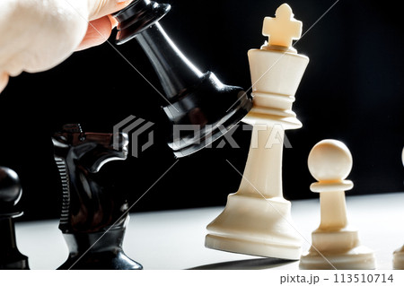 woman playing chess 113510714