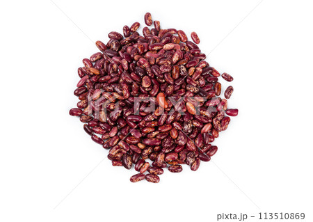 Red beans isolated on white background Red beans isolated on white background 113510869