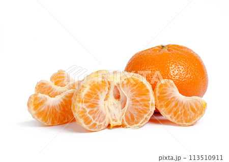 Mandarin isolated on white background Mandarin isolated on white background 113510911