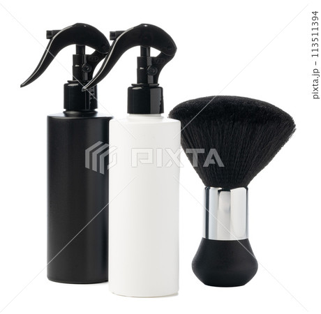 Blank cosmetic bottle isolated on white background 113511394