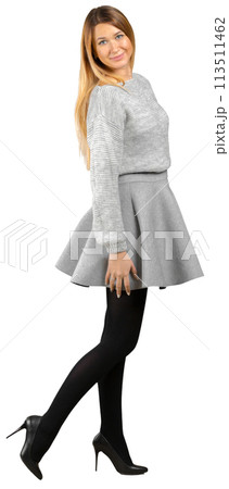 young woman isolated on white young woman isolated on white 113511462