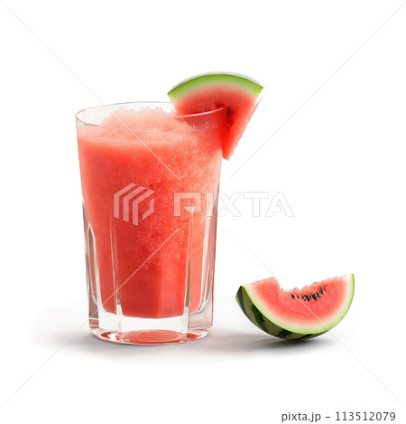 Watermelon and basil granita with watermelon juice basil leaves and a sprinkle of sea salt Watermelon and basil granita with watermelon juice basil leaves and a sprinkle of sea salt 113512079
