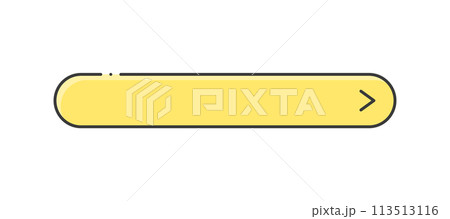 印付きの横長の黄色いフレーム・ボタン - シンプルでおしゃれなデザインパーツの素材 印付きの横長の黄色いフレーム・ボタン - シンプルでおしゃれなデザインパーツの素材 113513116
