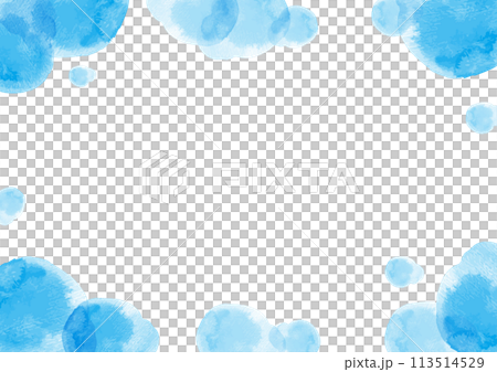 Refreshing light blue watercolor frame 02 Refreshing light blue watercolor frame 02 113514529