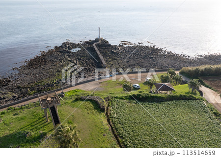 瀬詰崎の夕陽　早崎海峡　長崎　口之津 113514659