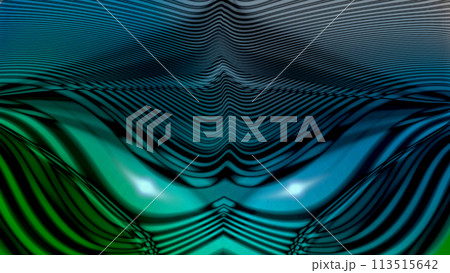 abstract background image.Curved blue lines with longitudinal stripes of lightening. abstract background image.Curved blue lines with longitudinal stripes of lightening. 113515642