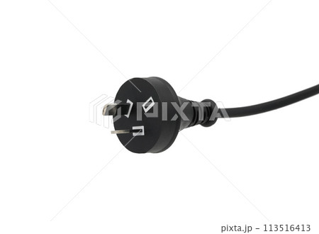 Electric plug isolated on white background Electric plug isolated on white background 113516413