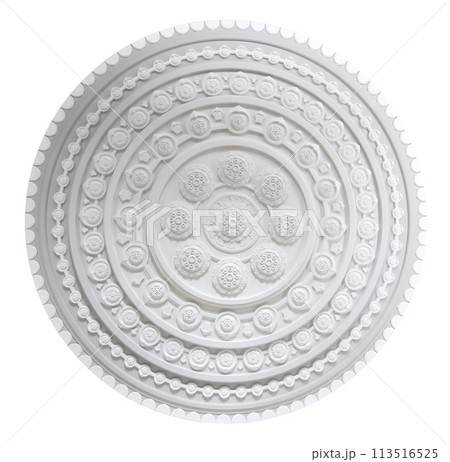 Stucco pattern isolated on white background 113516525