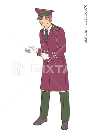 hotel staff  male character, doorman 113516970