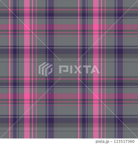 Tartan plaid pattern with texture. 113517360