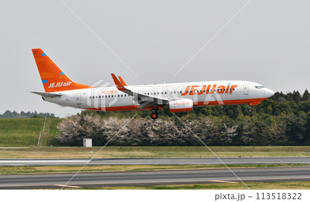 チェジュ航空737成田十余三アブローチ チェジュ航空737成田十余三アブローチ 113518322