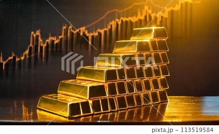 ゴールド価格の上昇 ゴールド価格の上昇 113519584