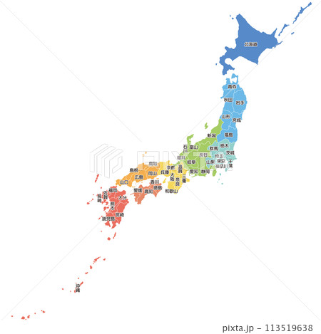 日本地図 113519638