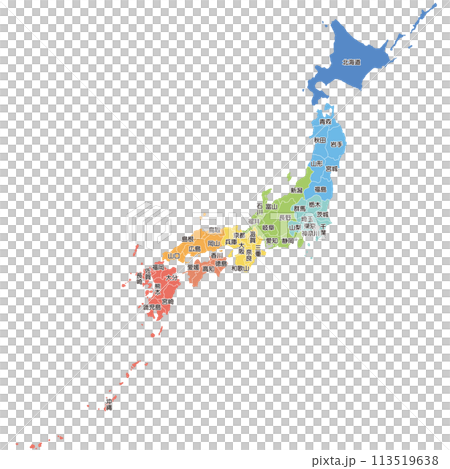 日本地図 113519638