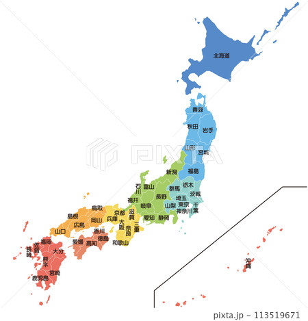 日本地図 113519671