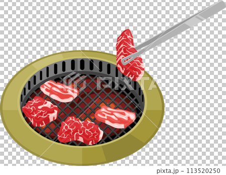 烤肉的插圖 烤肉的插圖 113520250