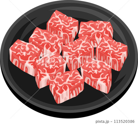 焼肉：中落カルビ 113520386