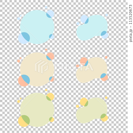 Pastel round frame 113520673