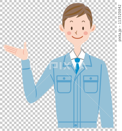 引導人員：穿著工作服的男士、現場主管 113520842