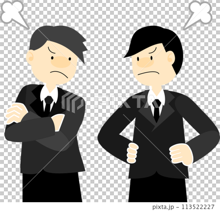 Men arguing at a funeral 113522227