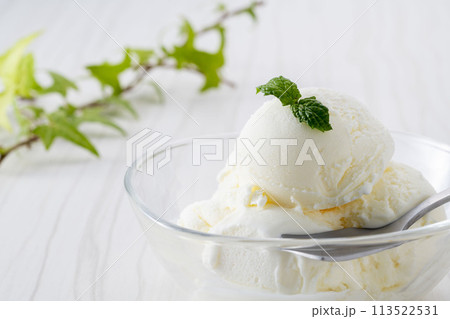 冷たくて美味しいアイスクリーム 113522531
