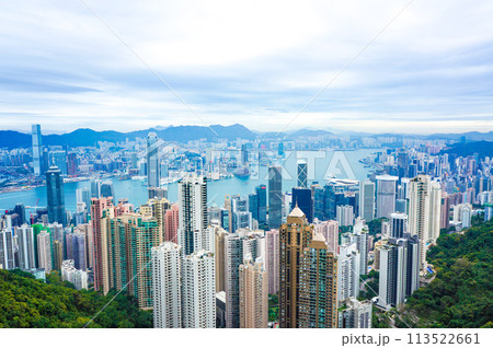 香港の街の風景 113522661