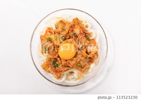 豚キムチ 冷やしうどん 豚キムチ 冷やしうどん 113523230