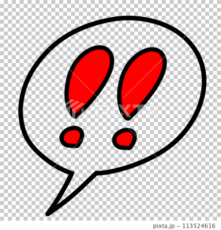 雙感嘆號氣泡 113524616