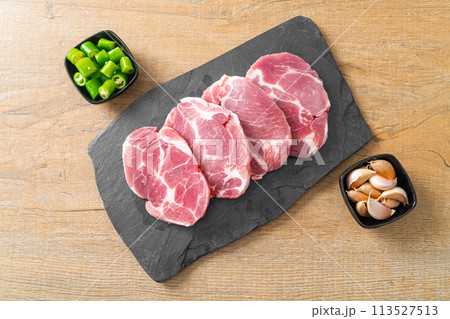 fresh pork neck raw or collar pork 113527513