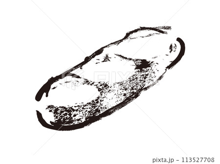 フランスパン、バタールの手描きイラスト　線画イラスト 113527708