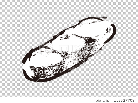 フランスパン、バタールの手描きイラスト　線画イラスト 113527708