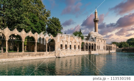 Balikligol fish pond and Halil ur Rahman mosque. This is a sacred site and birth place of prophet abraham Balikligol fish pond and Halil ur Rahman mosque. This is a sacred site and birth place of prophet abraham 113530198