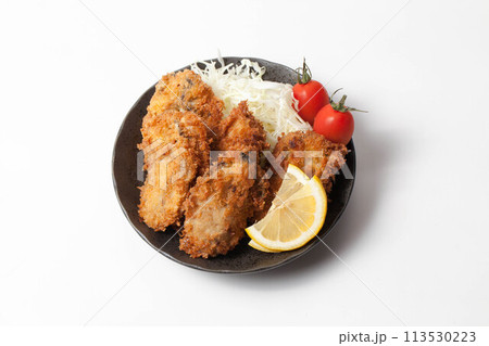 美味しそうなカキフライ 113530223