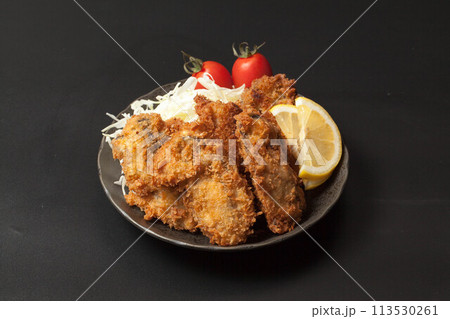美味しそうなカキフライ 113530261