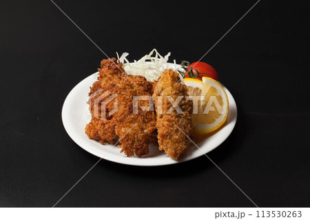 美味しそうなカキフライ 美味しそうなカキフライ 113530263