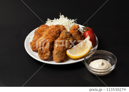 美味しそうなカキフライ 美味しそうなカキフライ 113530274