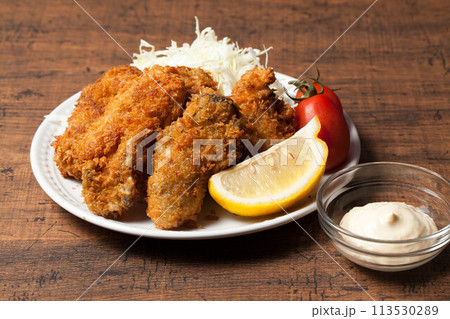 美味しそうなカキフライ 美味しそうなカキフライ 113530289