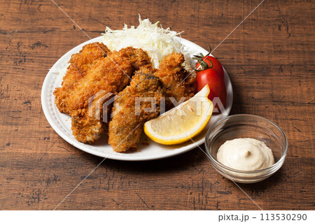 美味しそうなカキフライ 美味しそうなカキフライ 113530290