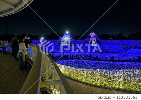 なばなの里イルミネーション・黄金のピラミッド《三重県桑名市ナガシマリゾート》 なばなの里イルミネーション・黄金のピラミッド《三重県桑名市ナガシマリゾート》 113531563