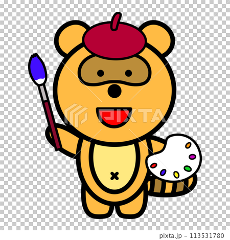 絵描きのタヌキ 絵描きのタヌキ 113531780