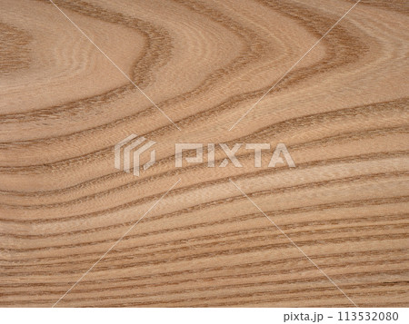 Close-up of elm tree veneer, a graceful wooden surface with timeless natural allure Close-up of elm tree veneer, a graceful wooden surface with timeless natural allure 113532080