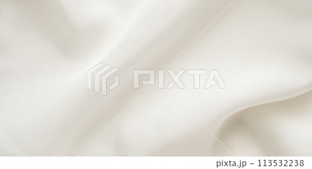 Abstract white fabric texture with soft wave background Abstract white fabric texture with soft wave background 113532238