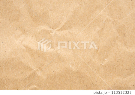 Abstract crumpled and creased recycle brown paper texture background Abstract crumpled and creased recycle brown paper texture background 113532325