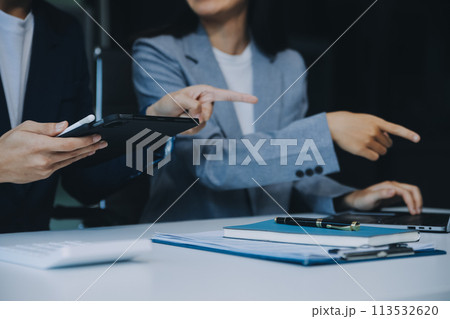Business Documents, Auditor businesswoman checking searching document legal prepare paperwork or report for analysis TAX time,accountant Documents data contract partner deal in workplace office 113532620