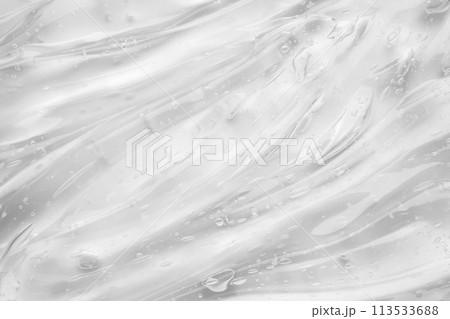 Transparent clear liquid serum gel cosmetic texture background Transparent clear liquid serum gel cosmetic texture background 113533688
